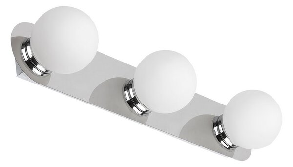 Rabalux Přisazené svítidlo do koupelny Becca 3x28W | G9 | IP44 - chrom