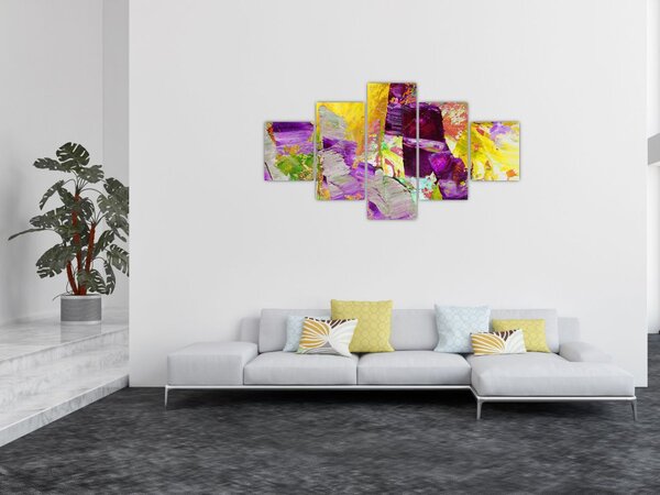 Obraz abstrakce - malba (125x70 cm)
