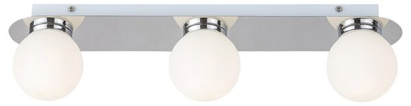 Rabalux Přisazené svítidlo do koupelny Becca 3x28W | G9 | IP44 - chrom