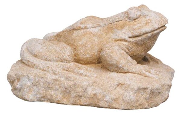 Zahradní socha žáby na podstavci 9kg