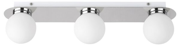 Rabalux Přisazené svítidlo do koupelny Becca 3x28W | G9 | IP44 - chrom