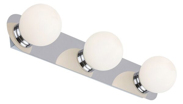 Rabalux Přisazené svítidlo do koupelny Becca 3x28W | G9 | IP44 - chrom