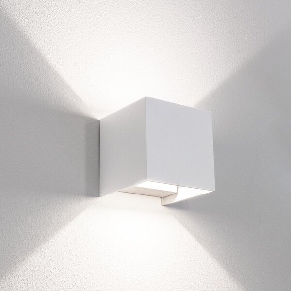 CEN UDSBI-2012 Venkovní nástěnné LED svítidlo up/down QUADRATO bílá 20W 3000/4000/6500K IP65 - CENTURY