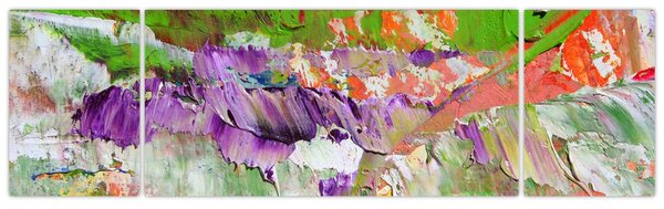 Obraz abstrakce - malba (170x50 cm)