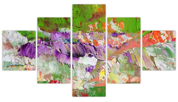 Obraz abstrakce - malba (125x70 cm)