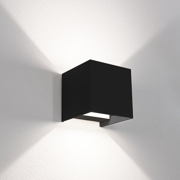 CEN UDSNE-2012 Venkovní nástěnné LED svítidlo up/down QUADRATO černá 20W 3000/4000/6500K IP65 - CENTURY