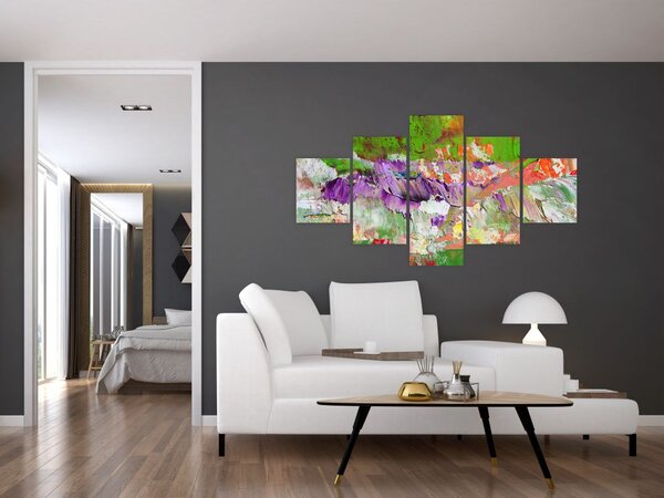 Obraz abstrakce - malba (125x70 cm)