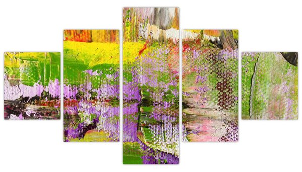 Obraz abstrakce - malba (125x70 cm)