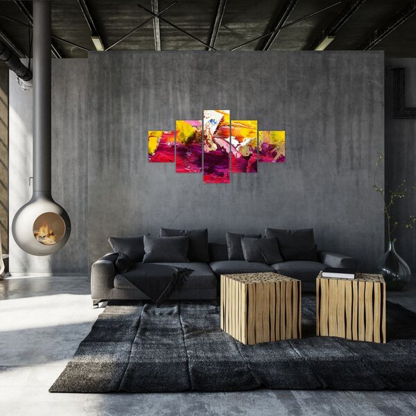 Obraz abstrakce - malba (125x70 cm)