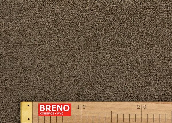 Breno Metrážový koberec POINT 990 – hnědý, šíře 400 cm