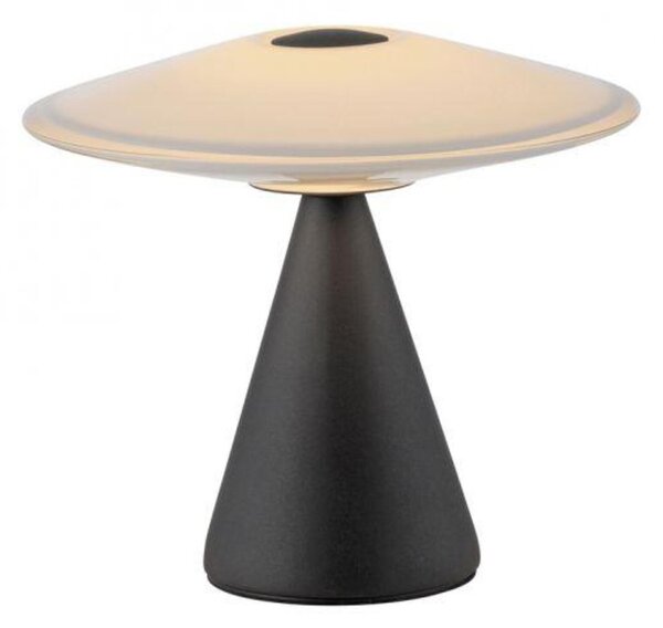 PAUL NEUHAUS LED stolní lampa ELIPSA, černá, dotykový stmívač, paměťová funkce 3000K