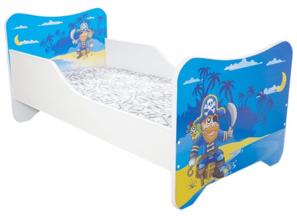 TopBeds dětská postel s obrázkem 140x70 - Pirát