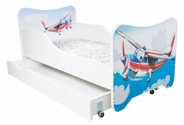 TopBeds postel s úložným prostorem 140x70 - Letadlo