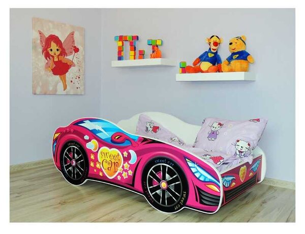 TopBeds dětská postel Racing růžový 160x80