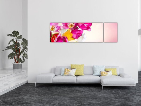 Obraz tulipánů (170x50 cm)