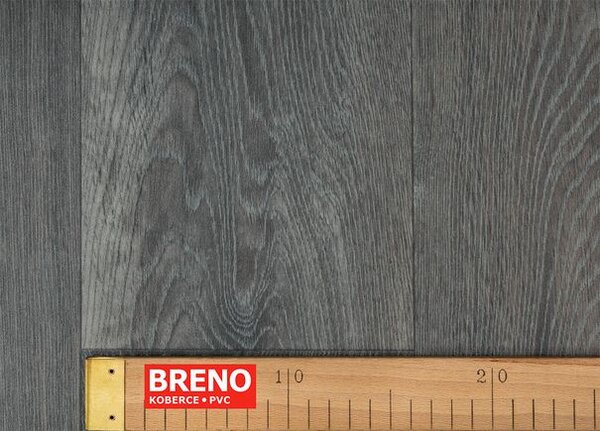 Breno PVC XTREME Pure Oak 946E – tmavě šedé dřevo, šíře 400 cm