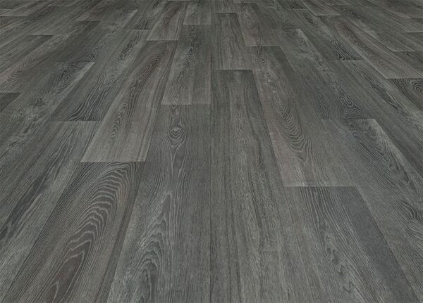 Breno PVC XTREME Pure Oak 946E – tmavě šedé dřevo, šíře 400 cm