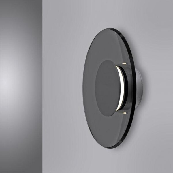 PAUL NEUHAUS Nástěnné svítidlo PURE Moon platina stmívatelné do obývacího pokoje a kuchyně 2700K