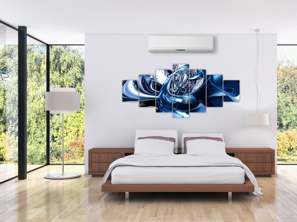 Obraz abstrake - kruhy (210x100 cm)