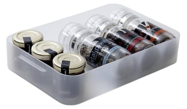 SUNDIS Plastový úložný organizér Pure Box A5 nízký, mléčný
