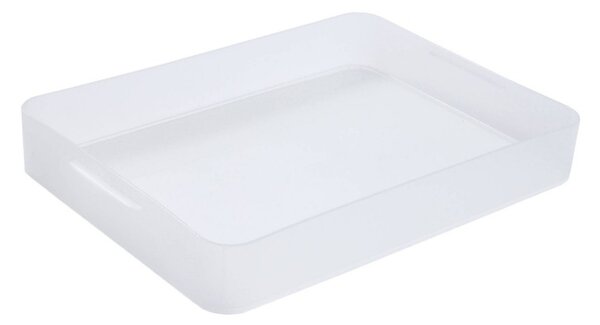 SUNDIS Plastový úložný organizér Pure Box A4, mléčný