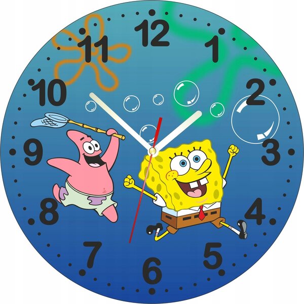 Prckůvsvět dětské nástěnné hodiny SpongeBob