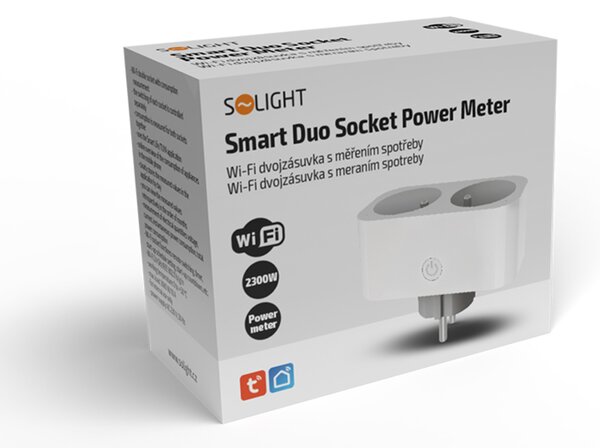 Solight WIFI dvojzásuvka s měřením spotřeby DTY02WIFI