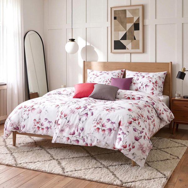 Povlečení ART JERSEY magnolia bílorůžová 140 x 200/70 x 90 cm