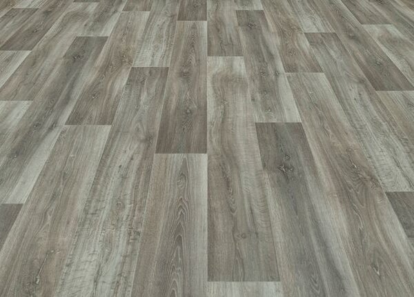 Breno PVC XTREME Lime Oak 976M – tmavě šedé dřevo, šíře 400 cm