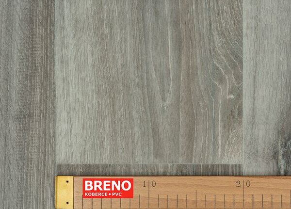 Breno PVC XTREME Lime Oak 976M – tmavě šedé dřevo, šíře 400 cm