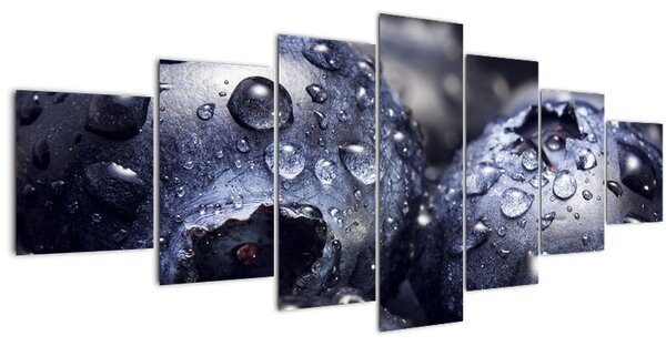 Obraz ovoce s kapkami vody (210x100 cm)