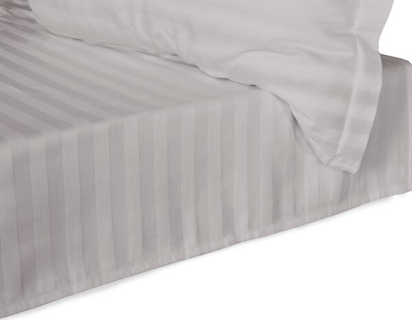 BAMBUSOVÉ PROSTĚRADLO STRIPE 160X240 CM ŠEDÉ