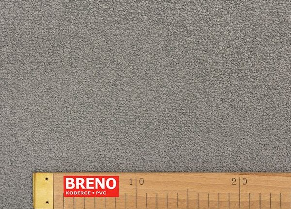 Breno Metrážový koberec POINT 976 – šedý, šíře 400 cm