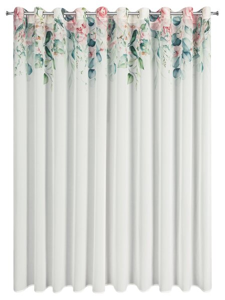 ZÁVĚS NA KROUŽCÍCH ALORA 350X250 CM LISTY