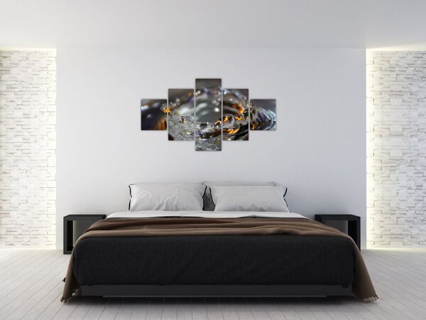 Obraz náramku z kapek vody (125x70 cm)