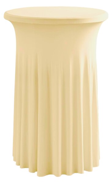 TENTino Elastický ubrus SKIRTING na koktejlový bistro stůl 60 cm VÍCE BAREV Barva ubrusu: KRÉMOVÁ / IVORY