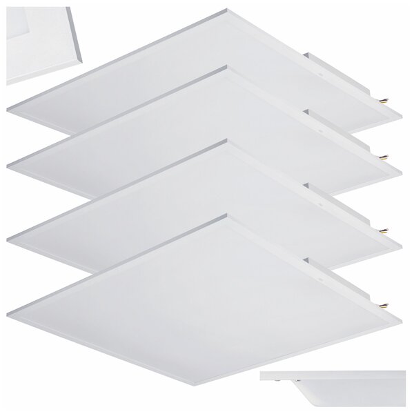 4x LED zapuštěný stropní panel 60x60 40W 4000k