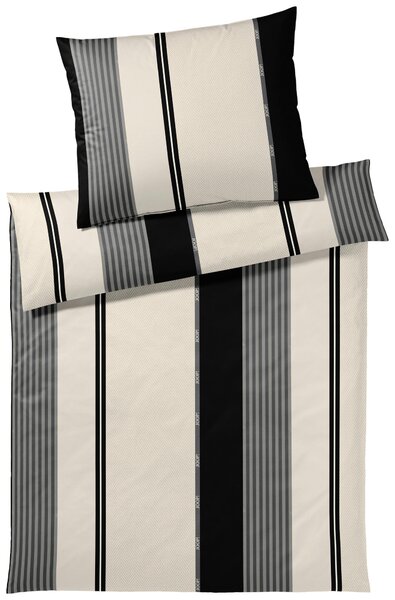 OBOUSTRANNÉ POVLEČENÍ, makosatén, černá, 140/200 cm Elegante - Povlečení