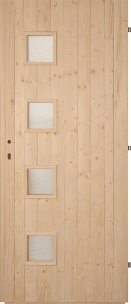 Hrdinka Palubkové dveře Quatro - zámek 60 cm Levé