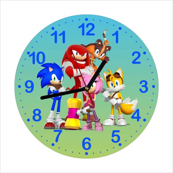 Prckůvsvět dětské nástěnné hodiny Sonic
