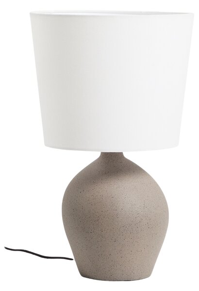 Kave Home Šedo-bílá stolní lampa Viona 50 cm