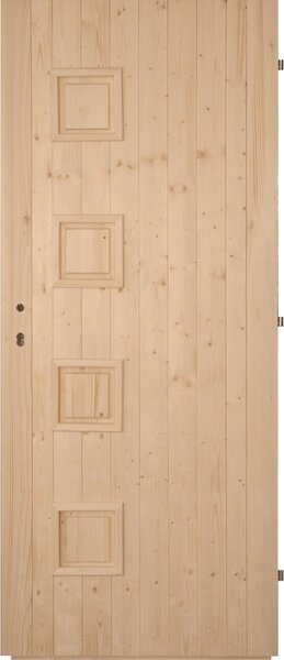 Hrdinka Palubkové dveře Quatro plné - zámek 60 cm Levé
