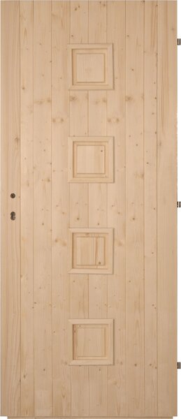 Hrdinka Palubkové dveře Quatro plné - střed 60 cm Levé