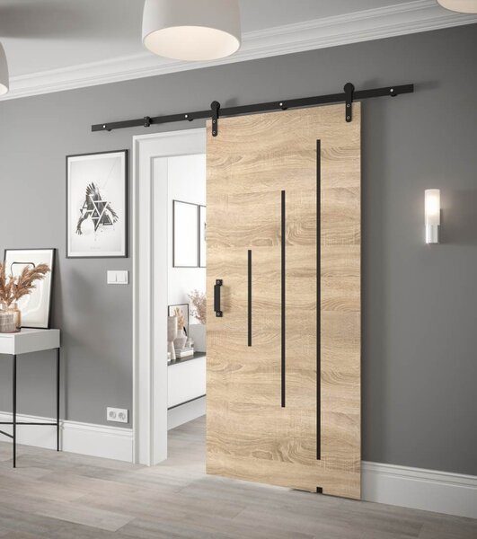 Posuvné dveře Loftiko Y - 90 cm s tlumeným dojezdem Barva: Bílá
