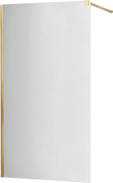 MEXEN - Kioto zástěna sprchová 70 x 200 cm, zrcadlo 8 mm - zlatá - 800-070-101-50-50