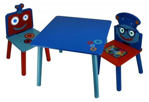 Prckůvsvět dětský stůl s židlemi Robot