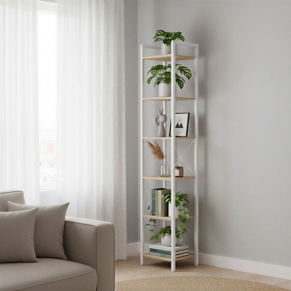 SONGMICS Regál Vasagle Moury 40 cm hnědý/bílý
