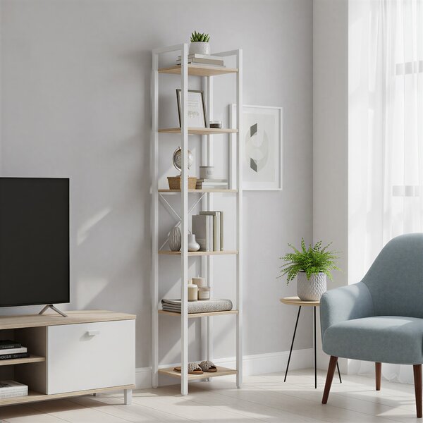 SONGMICS Regál Vasagle Moury 40 cm hnědý/bílý