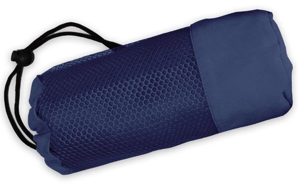 Rychleschnoucí osuška FITNESS BAG tmavě modrá 70 x 140 cm