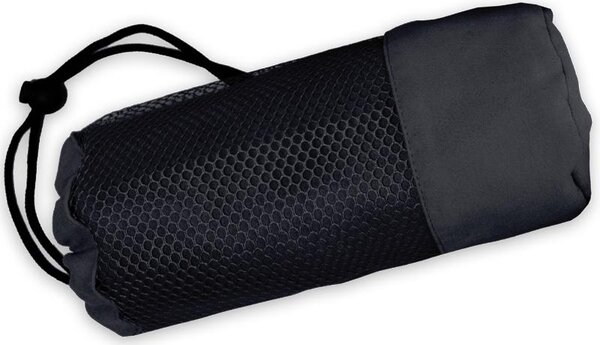Rychleschnoucí osuška FITNESS BAG antracitová 70 x 140 cm